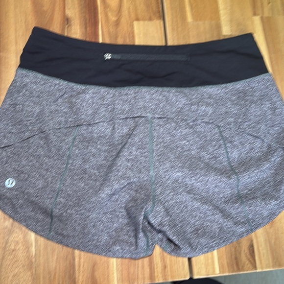 Lululemon size 6 tall, athletic shorts, gray and black - Picture 3 of 3